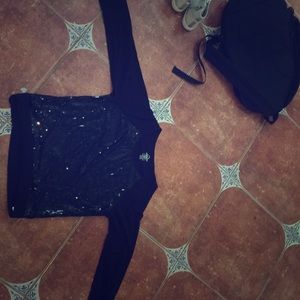 Jordache sleeve sweatshirt